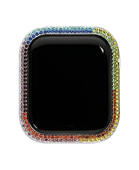 Steve Madden Women's Rainbow Crystal Protective Case designed for Apple Watch 40mm
