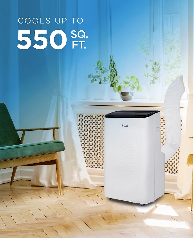 Commercial Cool Portable Air Conditioner 12,000 Btu Air Conditioner Unit with Dehumidifier & Fan, Ac Unit Cools up to 550 Square Feet, Indoor Air Cond