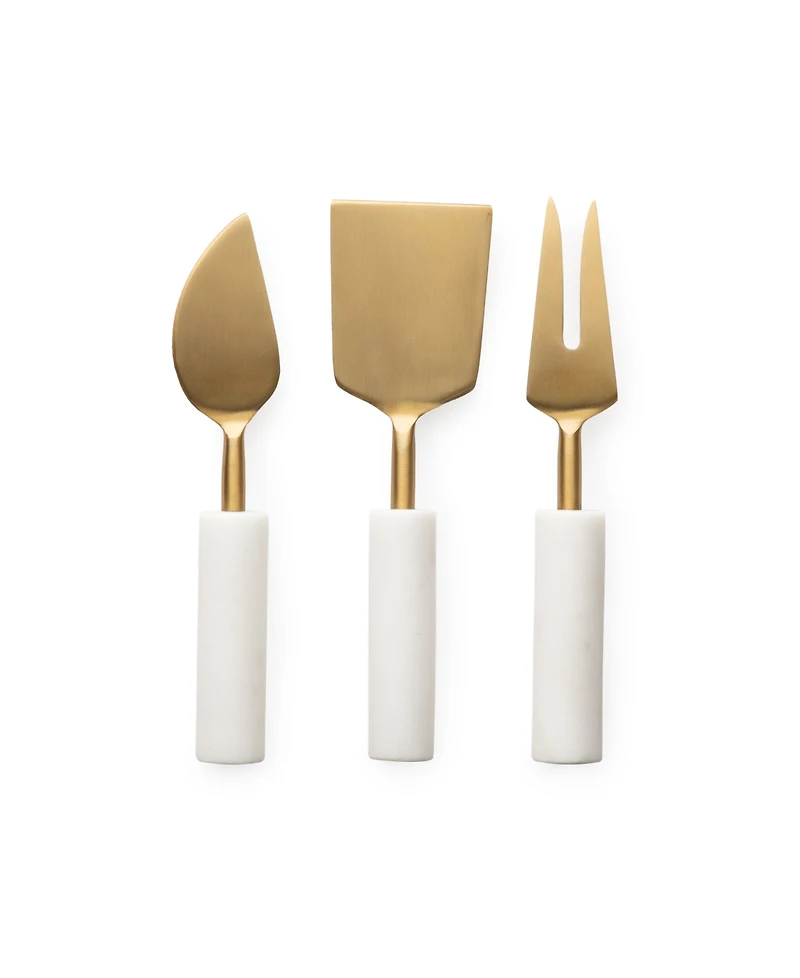Thirstystone Uptown Gold Cheese Tools with Handles, 3 Piece Set