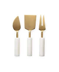 Thirstystone Uptown Gold Cheese Tools with Handles, 3 Piece Set