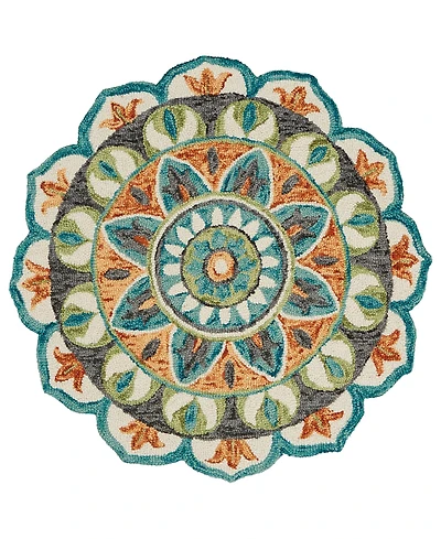 Lr Home Radiance Rdc-085 6' x 6' Round Area Rug