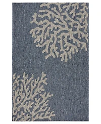 Lr Home Nassau NASS810B 7'9" x 9'5" Outdoor Area Rug