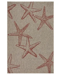 Closeout! Lr Home Nassau NASS810D 7'9" x 9'5" Outdoor Area Rug