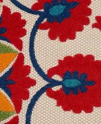Nourison Home Aloha ALH20 7'10" x 7'10" Round Outdoor Area Rug