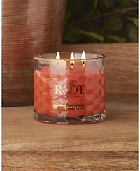 Pumpkin Spice Fragrance Honeycomb Glass Jar Candle