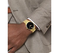 Movado Unisex Swiss Museum Classic Diamond (1/20 ct. t.w.) Gold Pvd Stainless Steel Bracelet Watch 40mm