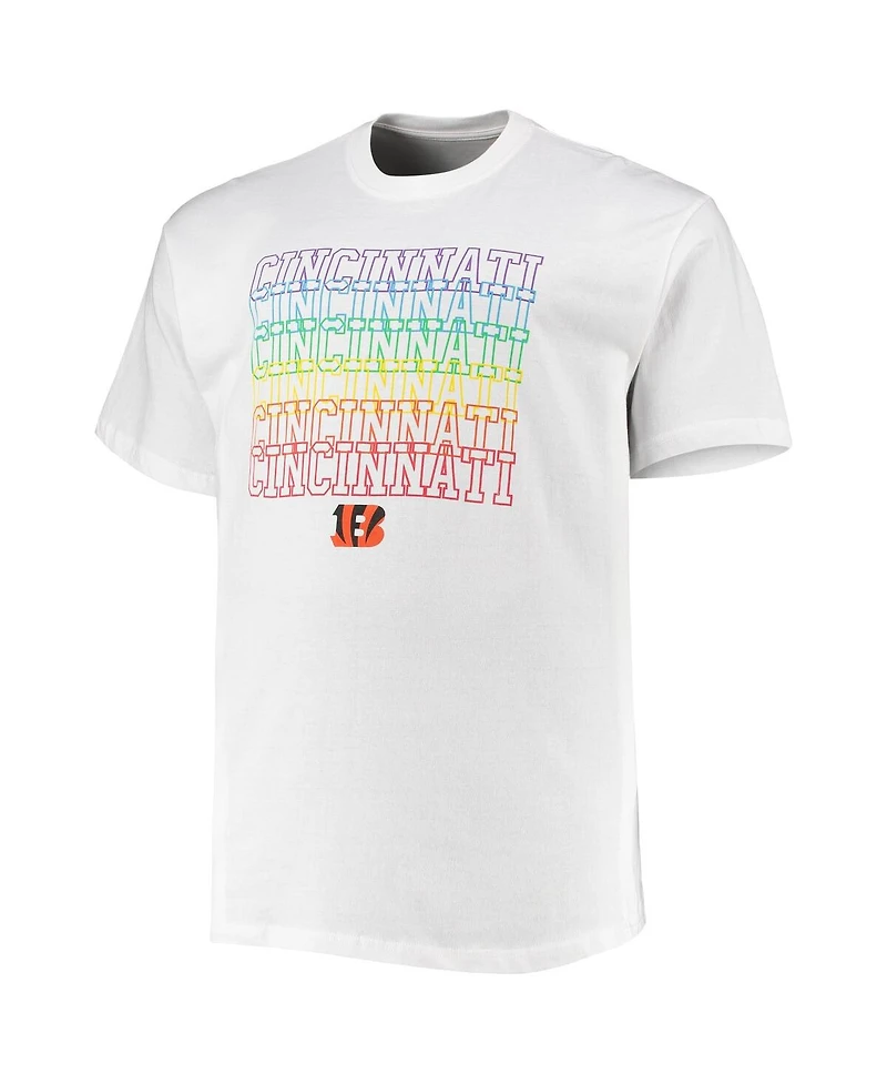 Men's Fanatics White Cincinnati Bengals Big and Tall City Pride T-shirt