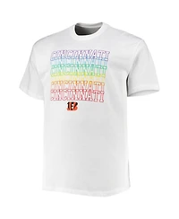 Men's Fanatics White Cincinnati Bengals Big and Tall City Pride T-shirt