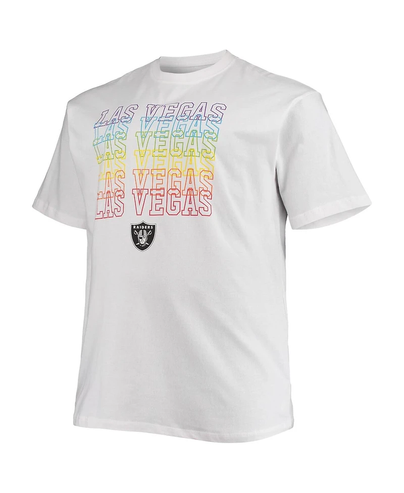 Men's Fanatics White Las Vegas Raiders Big and Tall City Pride T-shirt