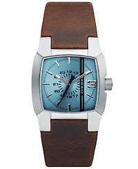 Diesel Men's Cliffhanger Brown Leather Strap Watch, 36mm
