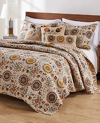 Greenland Home Fashions Andorra 3-Pc. Quilt Set, Full/Queen