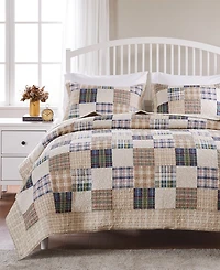 Greenland Home Fashions Oxford 3-Pc. Quilt Set, Full/Queen