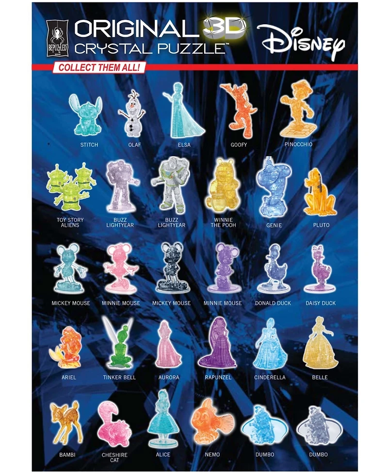 Bepuzzled 3D Disney Cinderella's Carriage Crystal Puzzle Set, 71 Piece