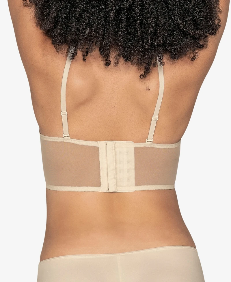 Leonisa Sheer Lace Bustier Bralette Lingerie with Underwire