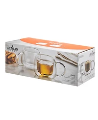 Godinger Alesia Tea Double Wall Cups, Set of 2