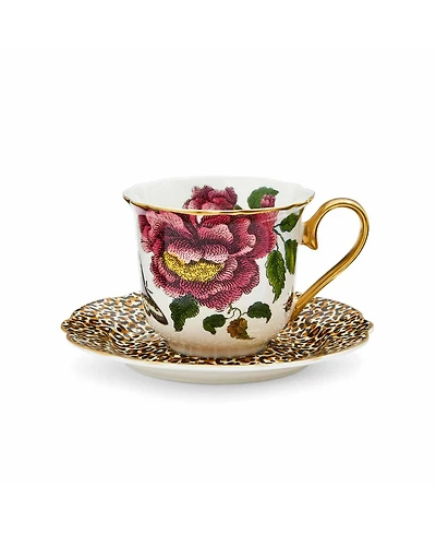 Spode Creatures of Curiosity Leopard Teacup and Saucer