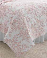 Laura Ashley Bedford Cotton Reversible 3-Pc. Quilt Set