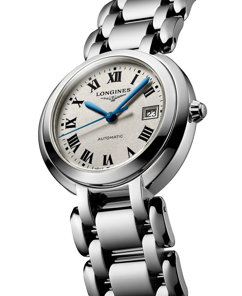 Longines Women's Swiss Automatic PrimaLuna Stainless Steel Bracelet Watch 30mm
