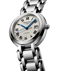 Longines Women's Swiss Automatic PrimaLuna Stainless Steel Bracelet Watch 30mm