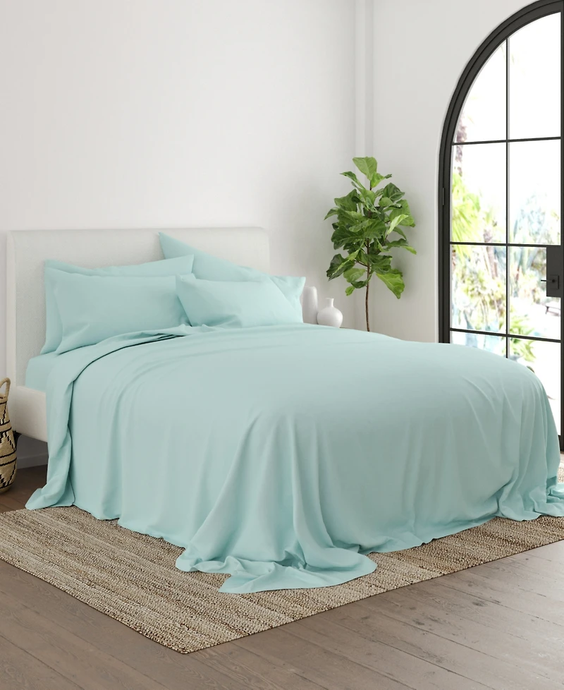 ienjoy Home Solids Style 6-Pc. Sheet Set, California King