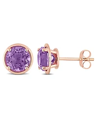 Amethyst (2 5/8 ct.t .w.) Stud Earrings in 14k Rose Gold
