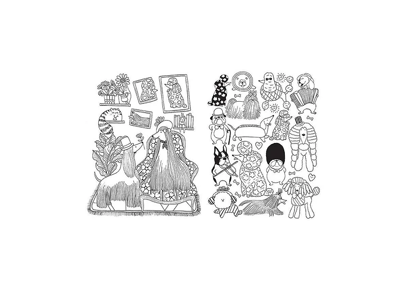 A Million Cute Animals: Adorable Animals to Color by Lulu Mayo