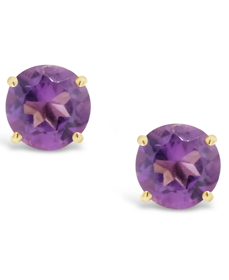 Amethyst (7/8 ct. t.w.) Stud Earrings in 14K Yellow Gold