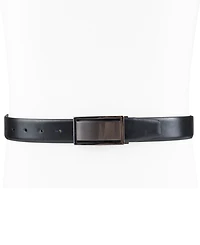 Alfani Men's Reversible Cut-Out Plaque Belt, Created for Macy's