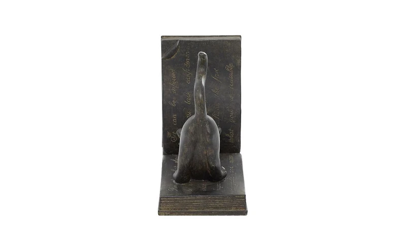 Eclectic Cat Bookends, Set of 2