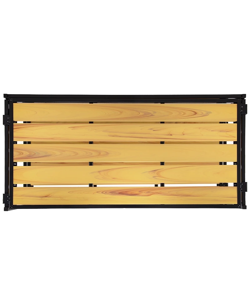 Seville Classics 2-Tier Stackable 6-Pair Resin Slat Shoe Storage Rack Organizer