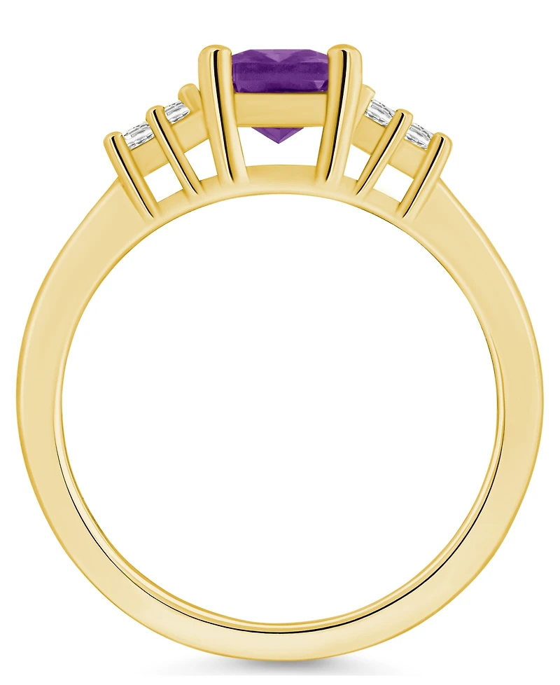 Gemstone and Diamond (1/5 ct. t.w.) Ring 14k Gold