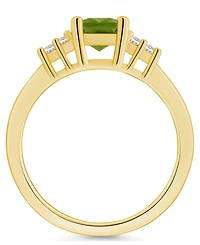 Gemstone and Diamond (1/5 ct. t.w.) Ring 14k Gold
