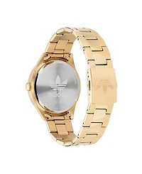 adidas Unisex Three Hand Edition Three Gold-Tone Stainless Steel Bracelet Watch 41mm