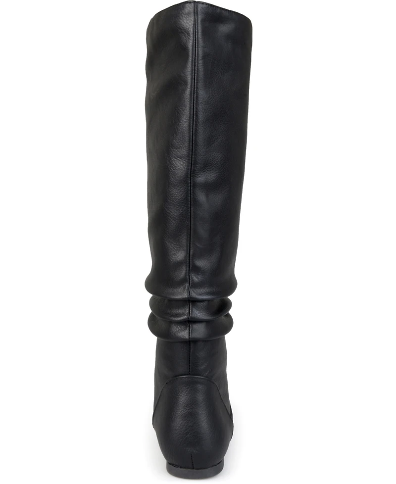 Journee Collection Women's Jayne Extra Wide Calf Slouchy Knee High Boots