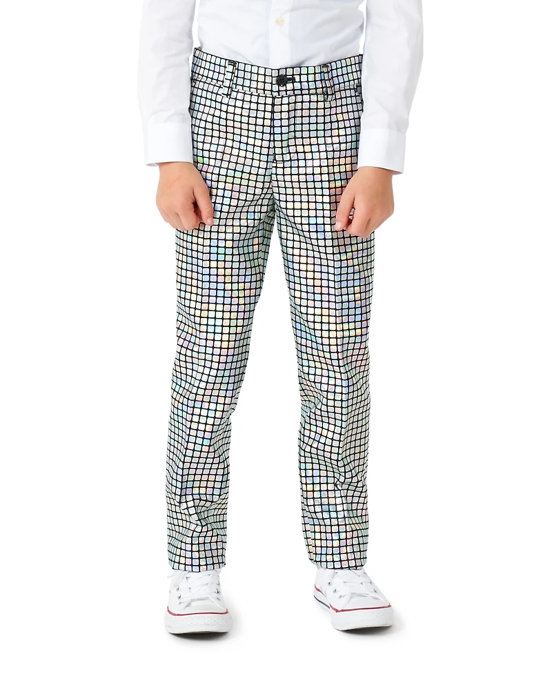 OppoSuits Toddler and Little Boys Metallic Disco Ball Party Suit, 3-Piece Set