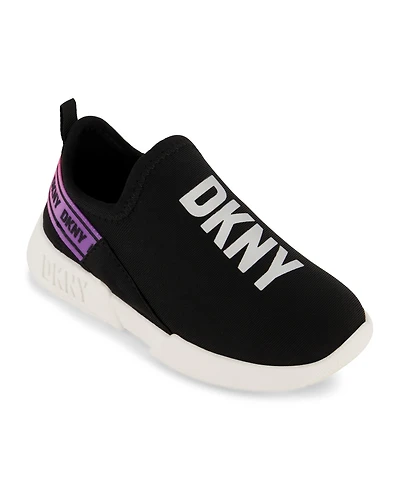 Dkny Toddler Girls Slip On Logo Sneakers