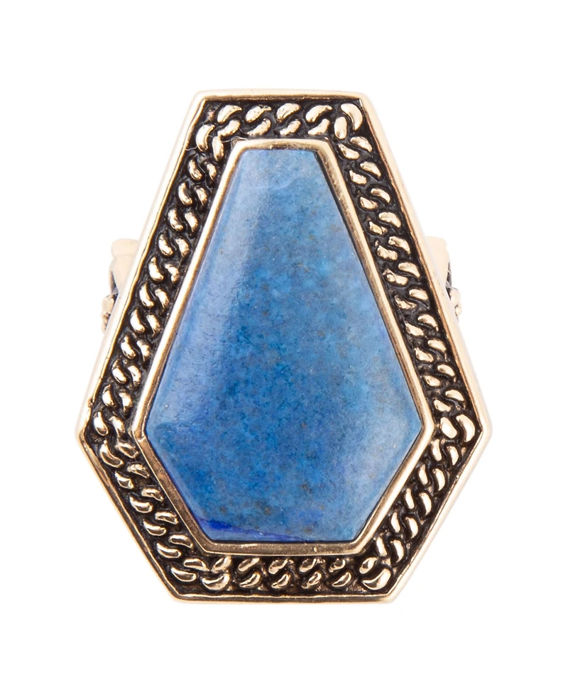 Barse Tribeca Genuine Lapis Statement Ring