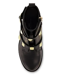 Marc Fisher Big Girls Block Heel Pyramid Ankle Booties