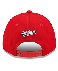 Men's New Era Red Oakland Athletics 2022 4th of July 9FORTY Snapback Adjustable Hat