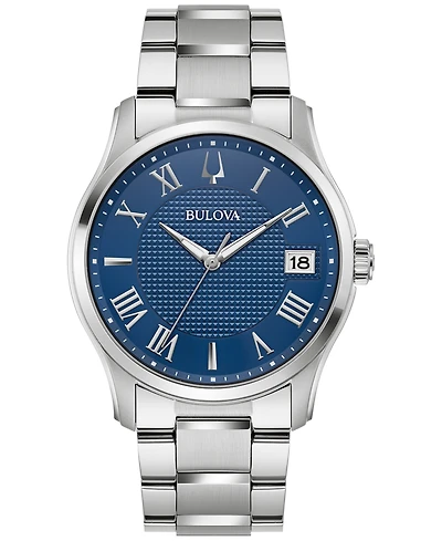 Bulova Men's Classic Wilton Stainless Steel Bracelet Watch 41mm
