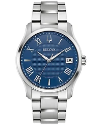 Bulova Men's Classic Wilton Stainless Steel Bracelet Watch 41mm