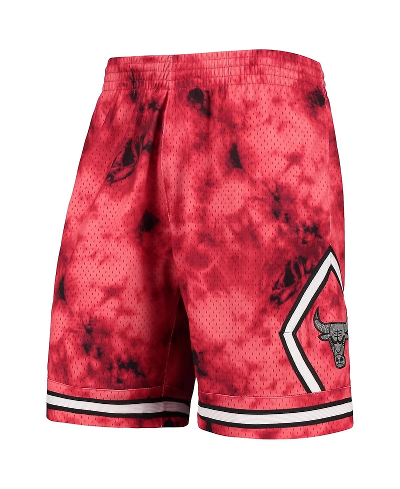 Men's Mitchell & Ness Red Chicago Bulls Hardwood Classics 1997 Galaxy Swingman Shorts