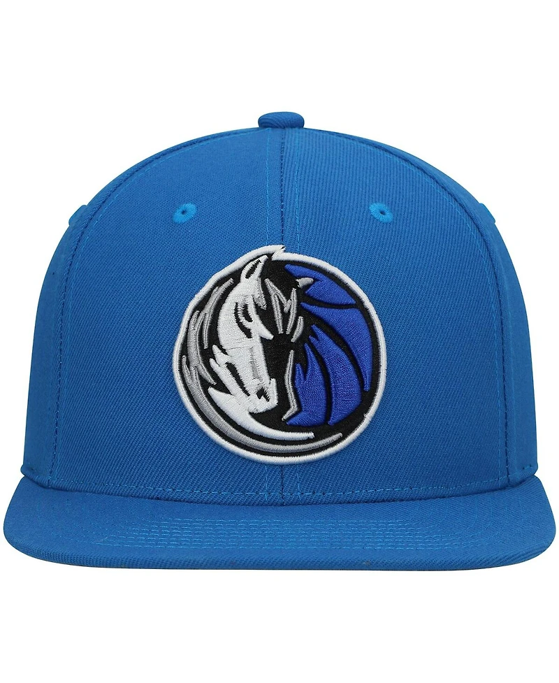 Men's Mitchell & Ness Blue Dallas Mavericks Ground 2.0 Snapback Hat