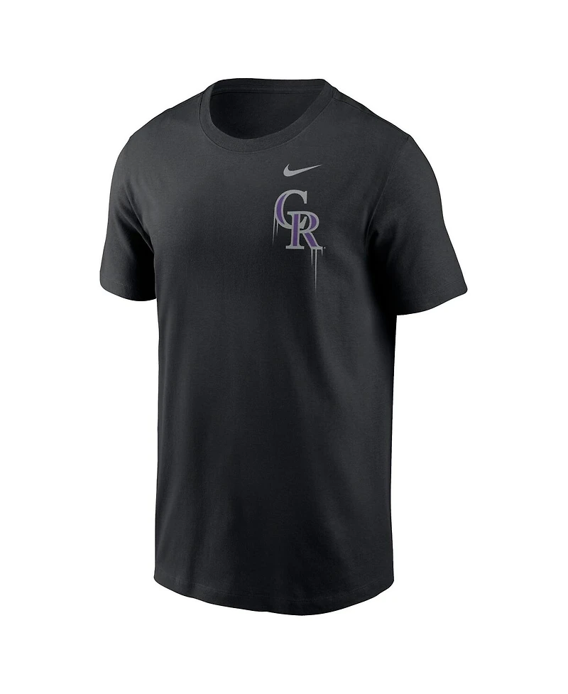 Men's Nike Black Colorado Rockies Mile High Local Team T-shirt