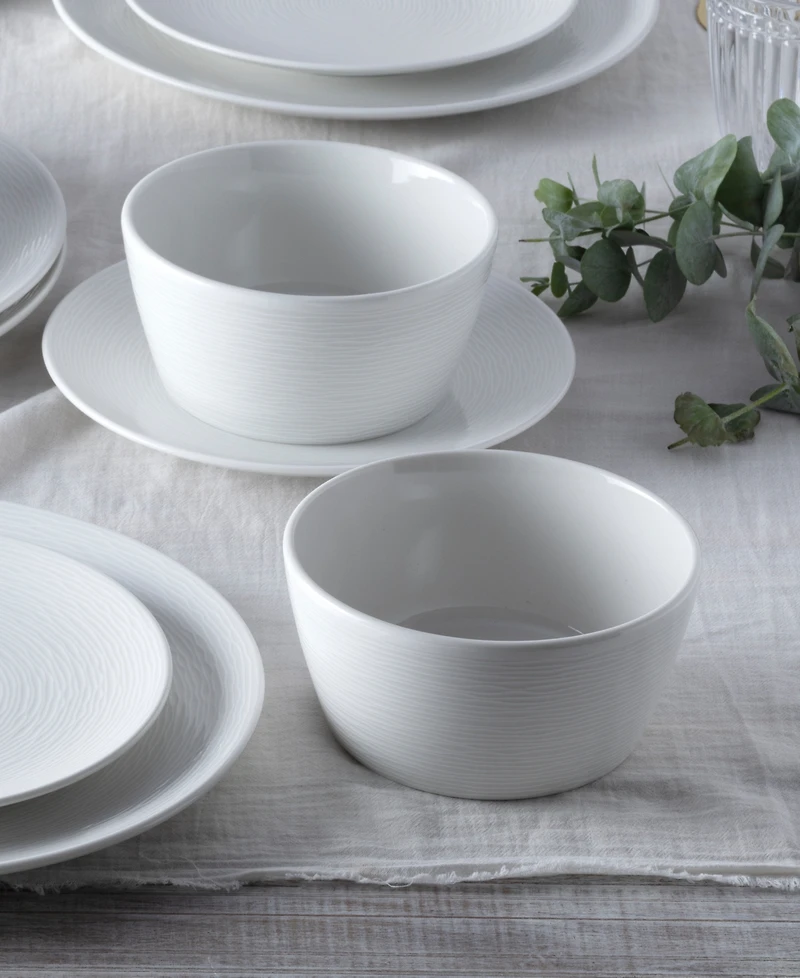 Noritake Swirl Cereal Bowls, Set of 4