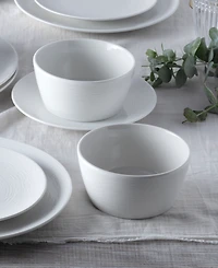 Noritake Swirl Cereal Bowls, Set of 4
