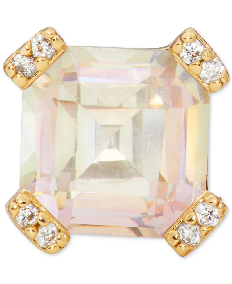 Kate Spade New York Pave & Square Cubic Zirconia Stud Earrings
