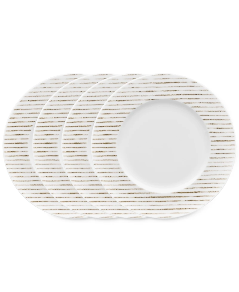 Noritake Hammock Stripes Rim Salad Plates, Set of 4