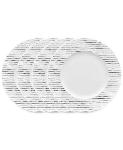 Noritake Hammock Stripes Rim Salad Plates, Set of 4