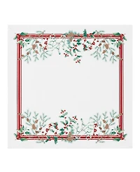 Elrene Winter Holiday Berry Fabric 4 Piece Napkin Set, 17" x 17"